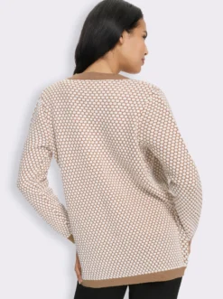 Strickjacke mit Strickstruktur