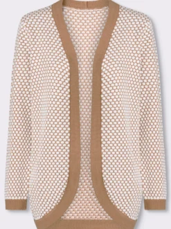 Strickjacke mit Strickstruktur
