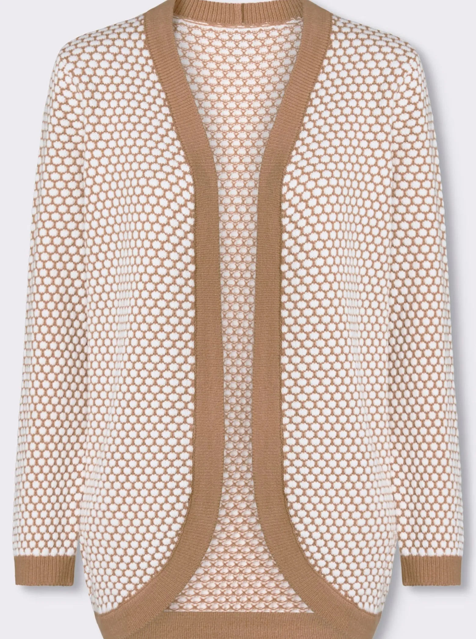 Strickjacke mit Strickstruktur