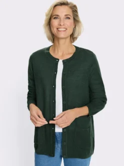 Strickjacke mit Struktur-Muster