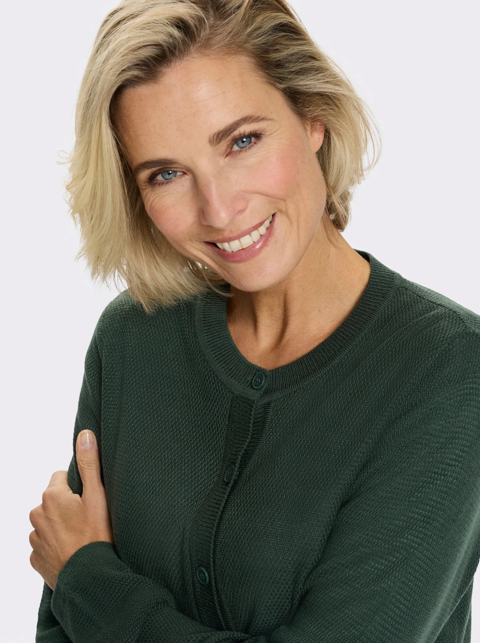 Strickjacke mit Struktur-Muster