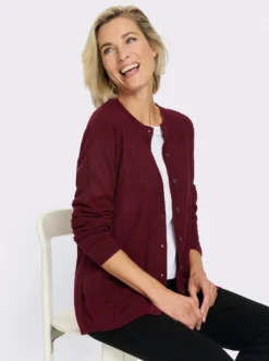 Strickjacke mit Struktur-Muster