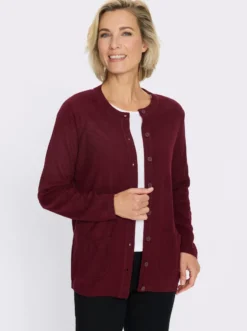 Strickjacke mit Struktur-Muster