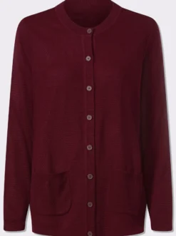 Strickjacke mit Struktur-Muster