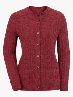 Strickjacke mit Ton-in-Ton-Knöpfen
