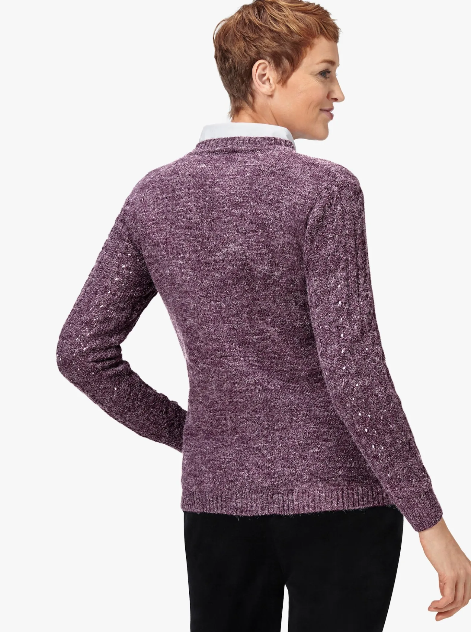 Strickjacke mit Ton-in-Ton-Knöpfen