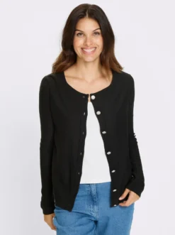 Strickjacke mit Trachtenknöpfen