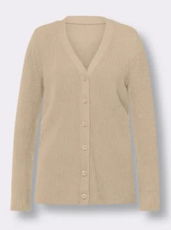 Strickjacke mit V-Ausschnitt