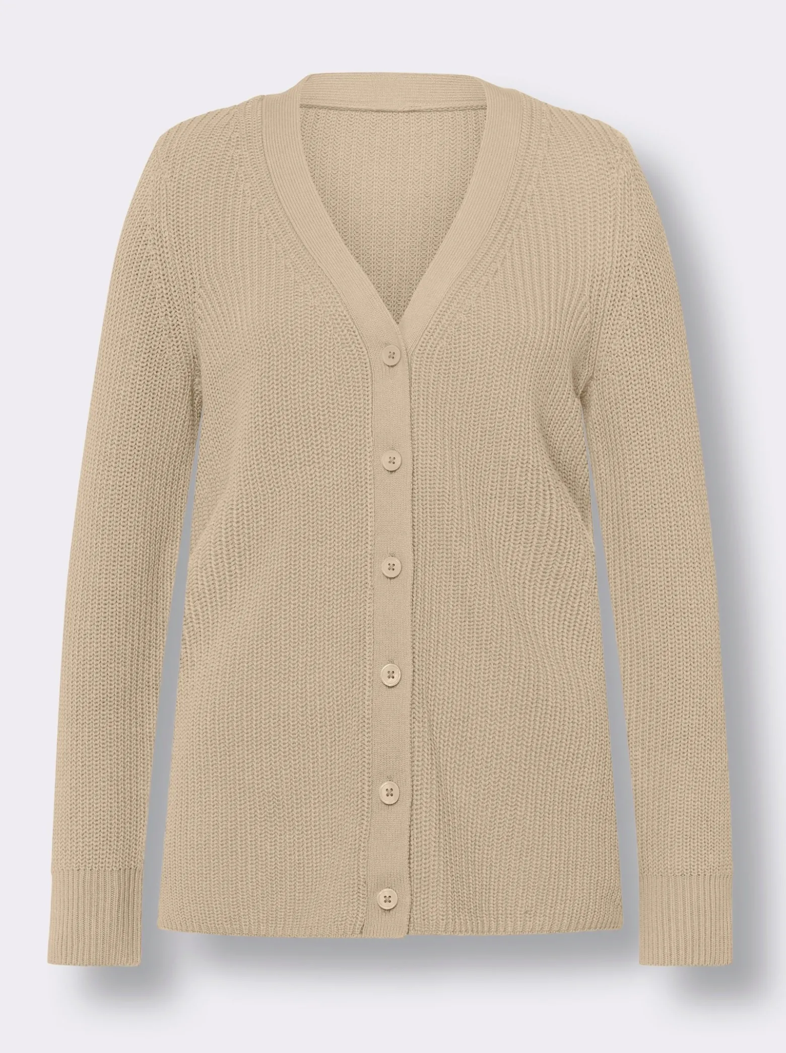 Strickjacke mit V-Ausschnitt