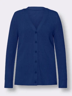 Strickjacke mit V-Ausschnitt