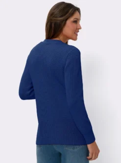 Strickjacke mit V-Ausschnitt