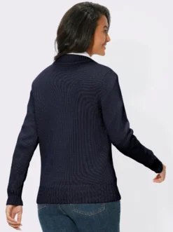 Strickjacke mit 2-Wege-Reißverschluss