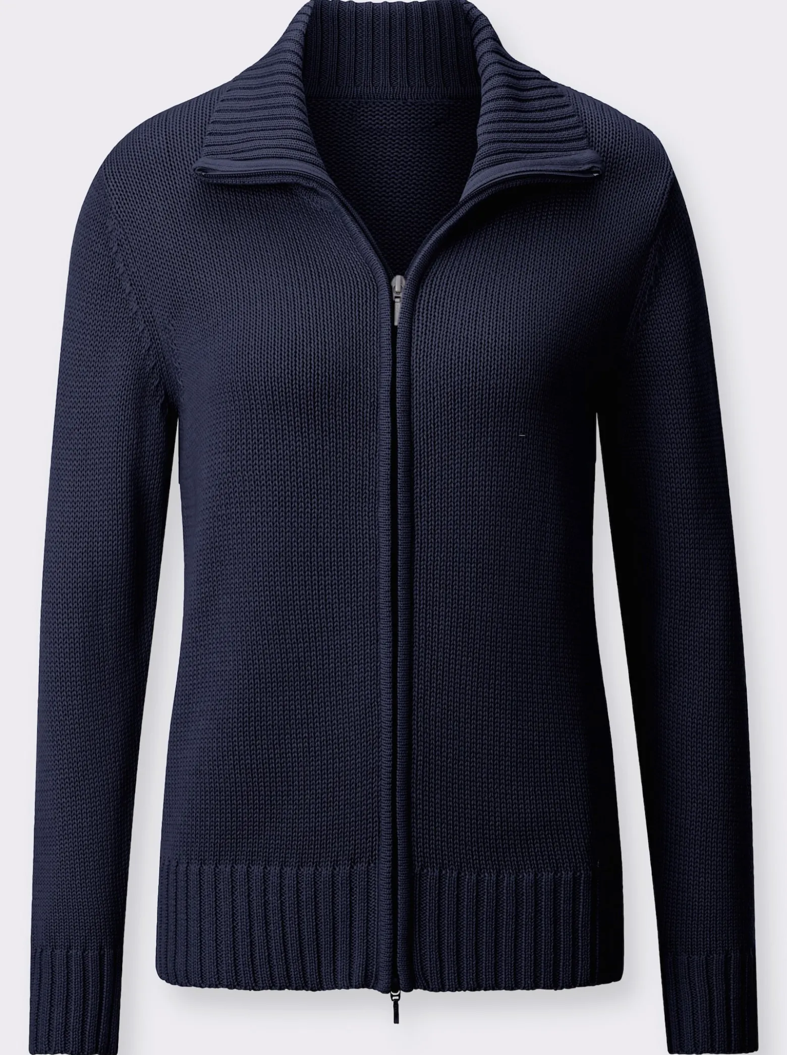 Strickjacke mit 2-Wege-Reißverschluss