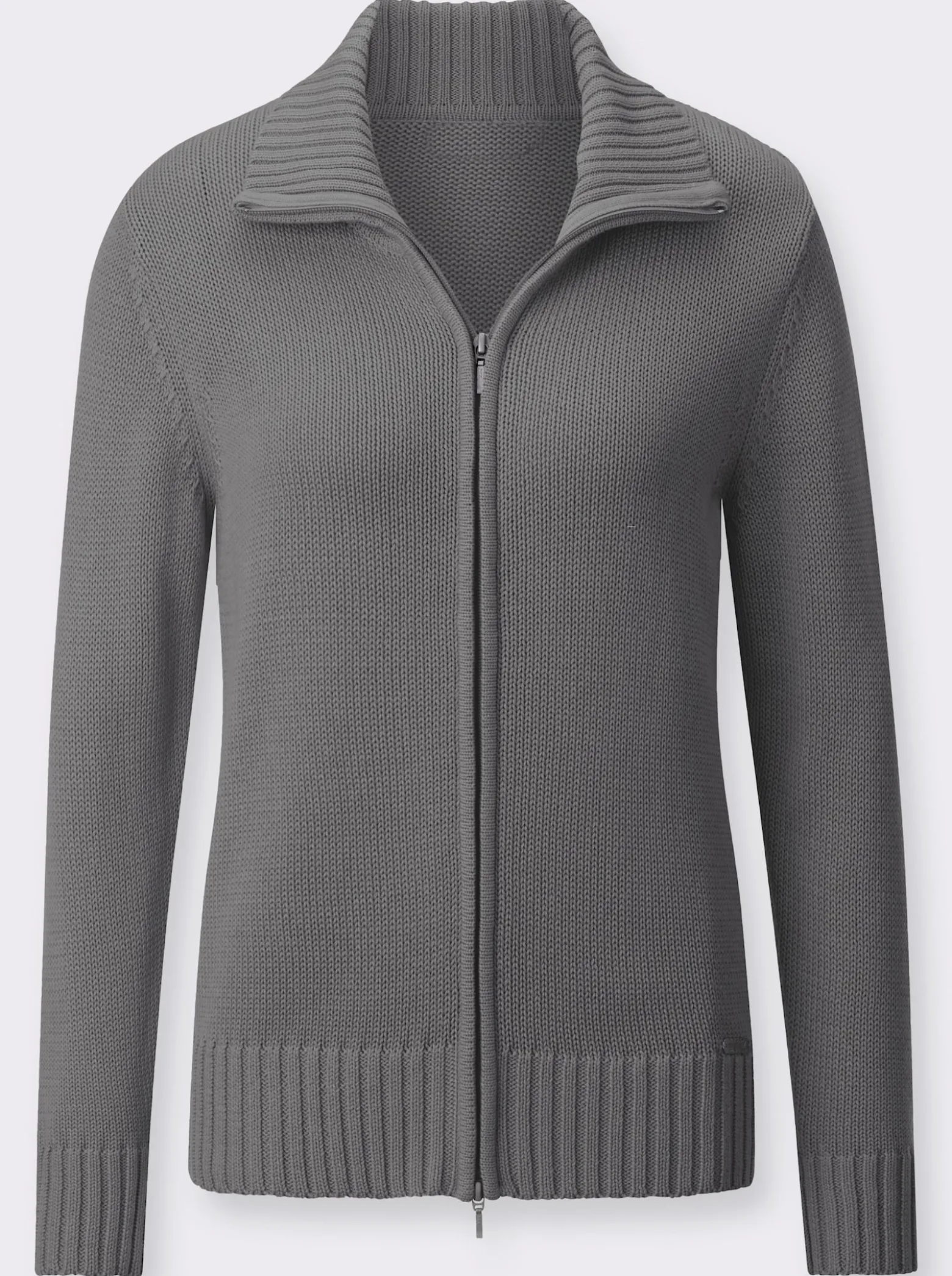 Strickjacke mit 2-Wege-Reißverschluss