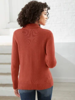 Strickjacke mit 2-Wege-Reißverschluss