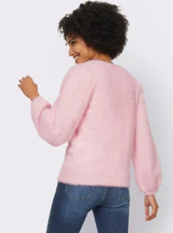 Strickpullover aus Flauschgarn