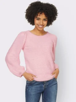 Strickpullover aus Flauschgarn