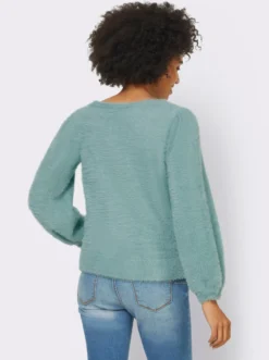 Strickpullover aus Flauschgarn