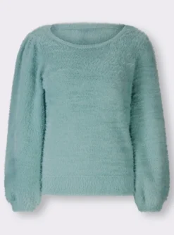 Strickpullover aus Flauschgarn
