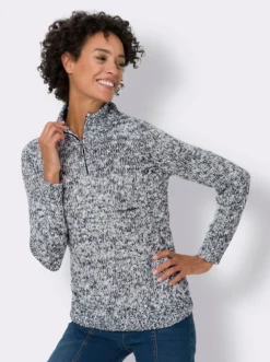 Strickpullover mit Effekt-Garn