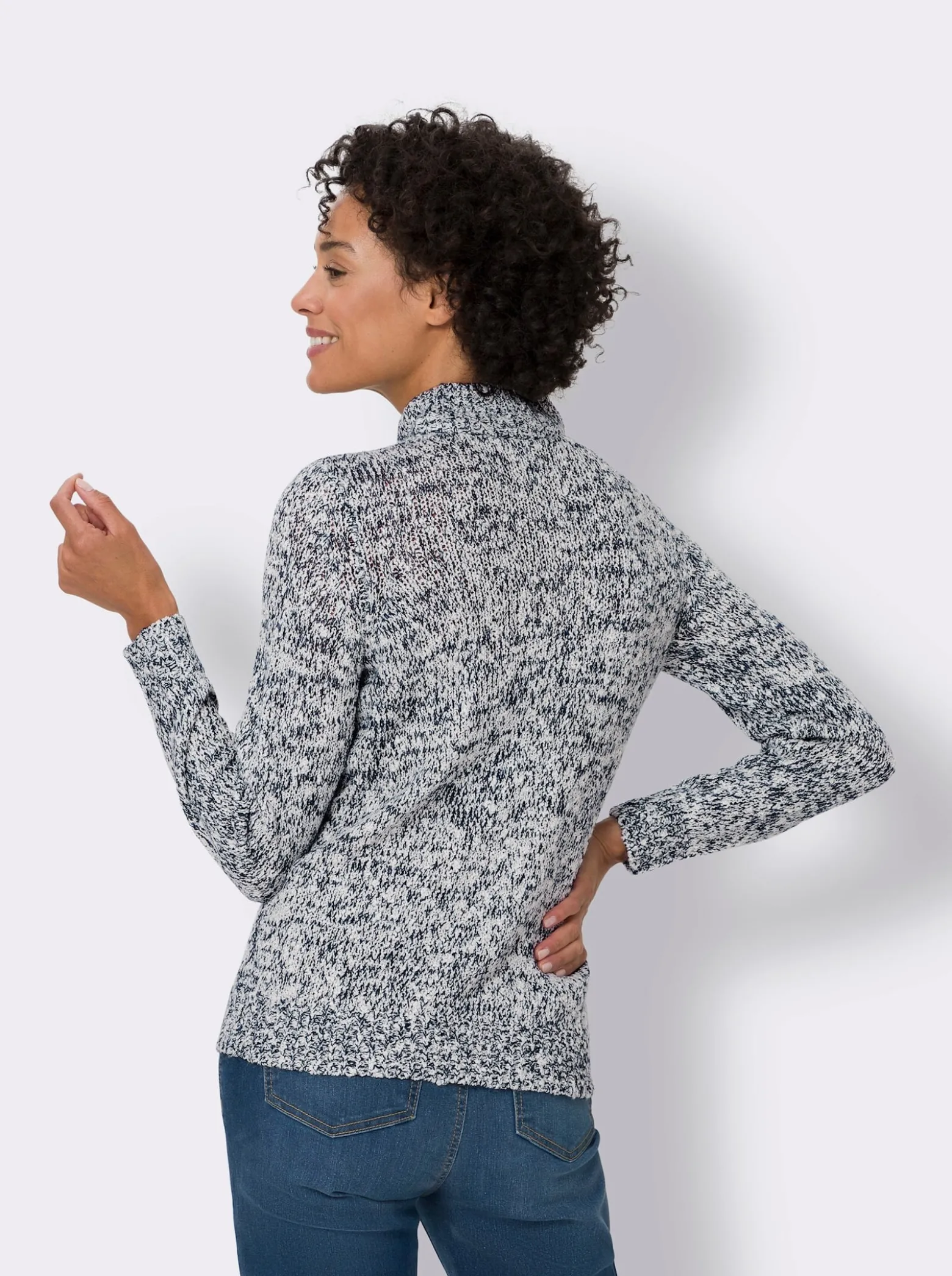 Strickpullover mit Effekt-Garn