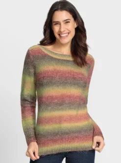 Strickpullover mit Farbverlauf