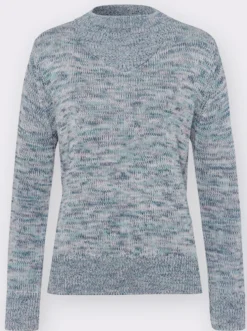 Strickpullover mit Stehkragen