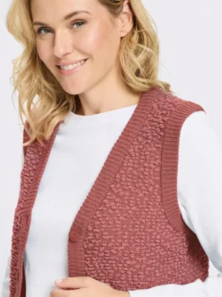 Strickweste aus Effektgarn