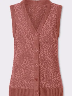 Strickweste aus Effektgarn