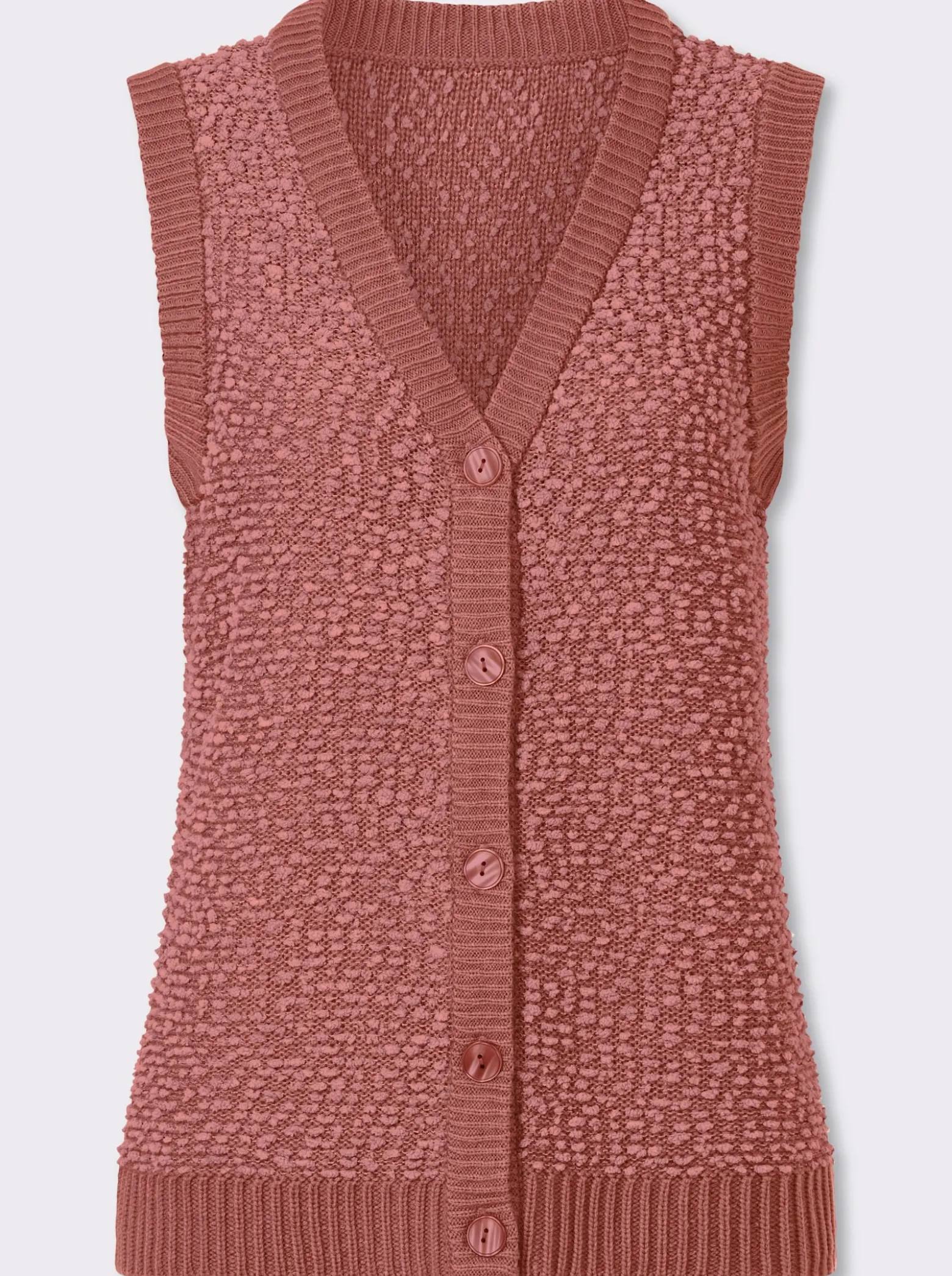 Strickweste aus Effektgarn
