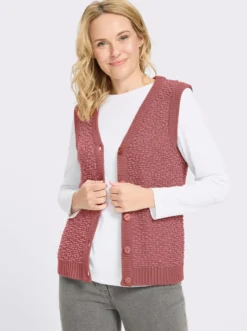 Strickweste aus Effektgarn