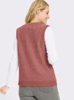 Strickweste aus Effektgarn