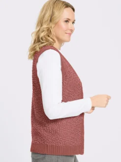 Strickweste aus Effektgarn