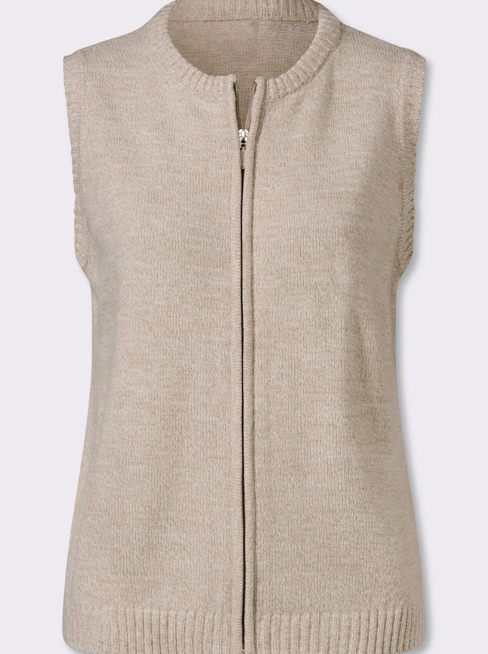 Strickweste aus Melange-Garn