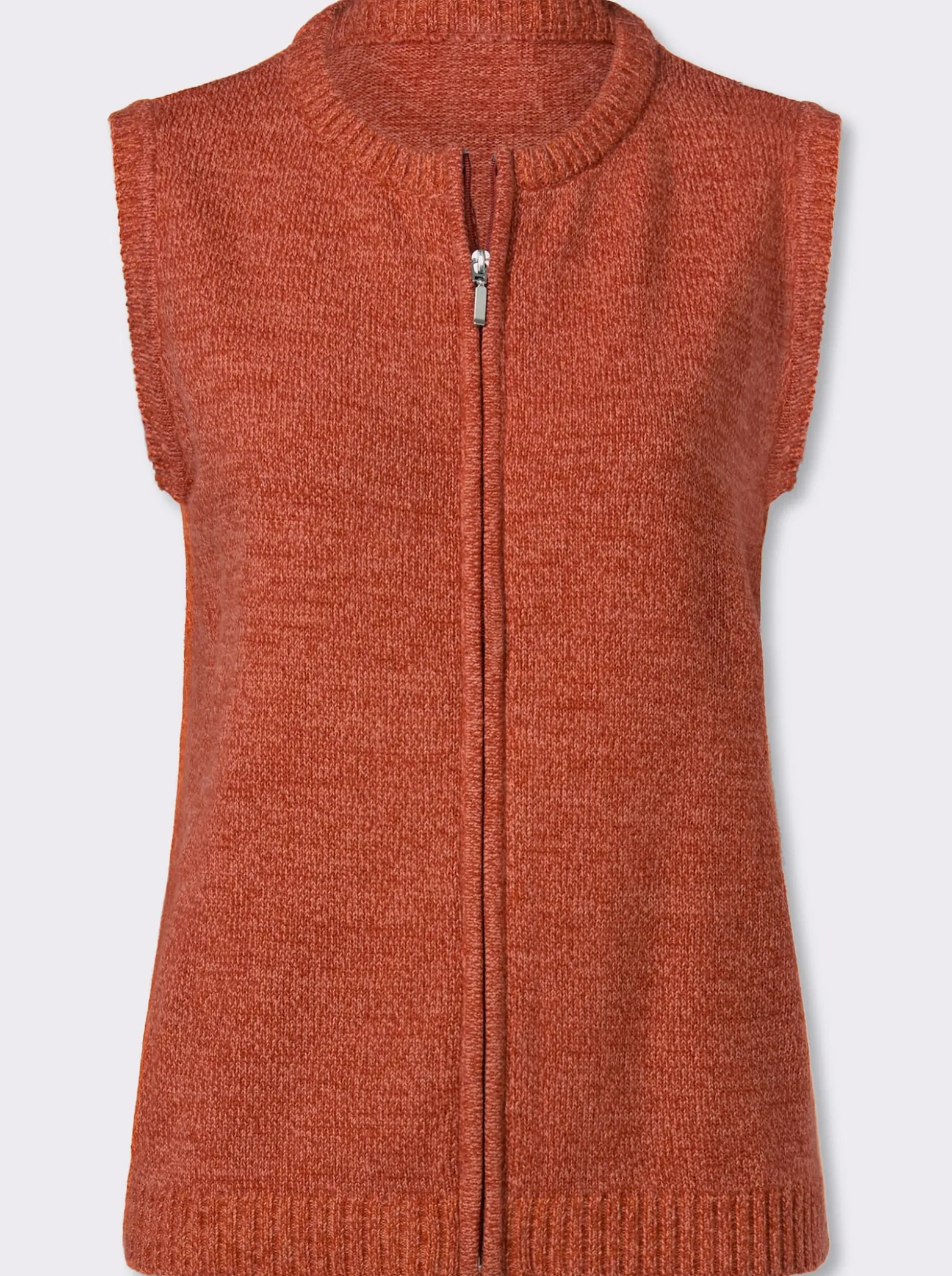 Strickweste aus Melange-Garn