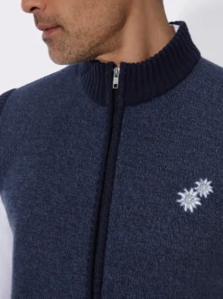 Strickweste in Melange-Optik