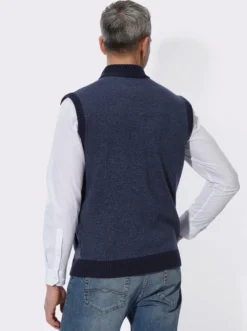 Strickweste in Melange-Optik
