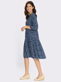 Stufenkleid mit 3/4-Ärmeln