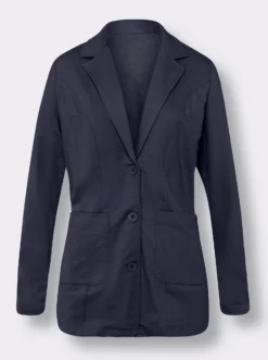 Sweatblazer am Ärmel gerafft
