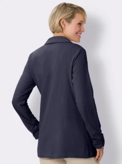 Sweatblazer am Ärmel gerafft