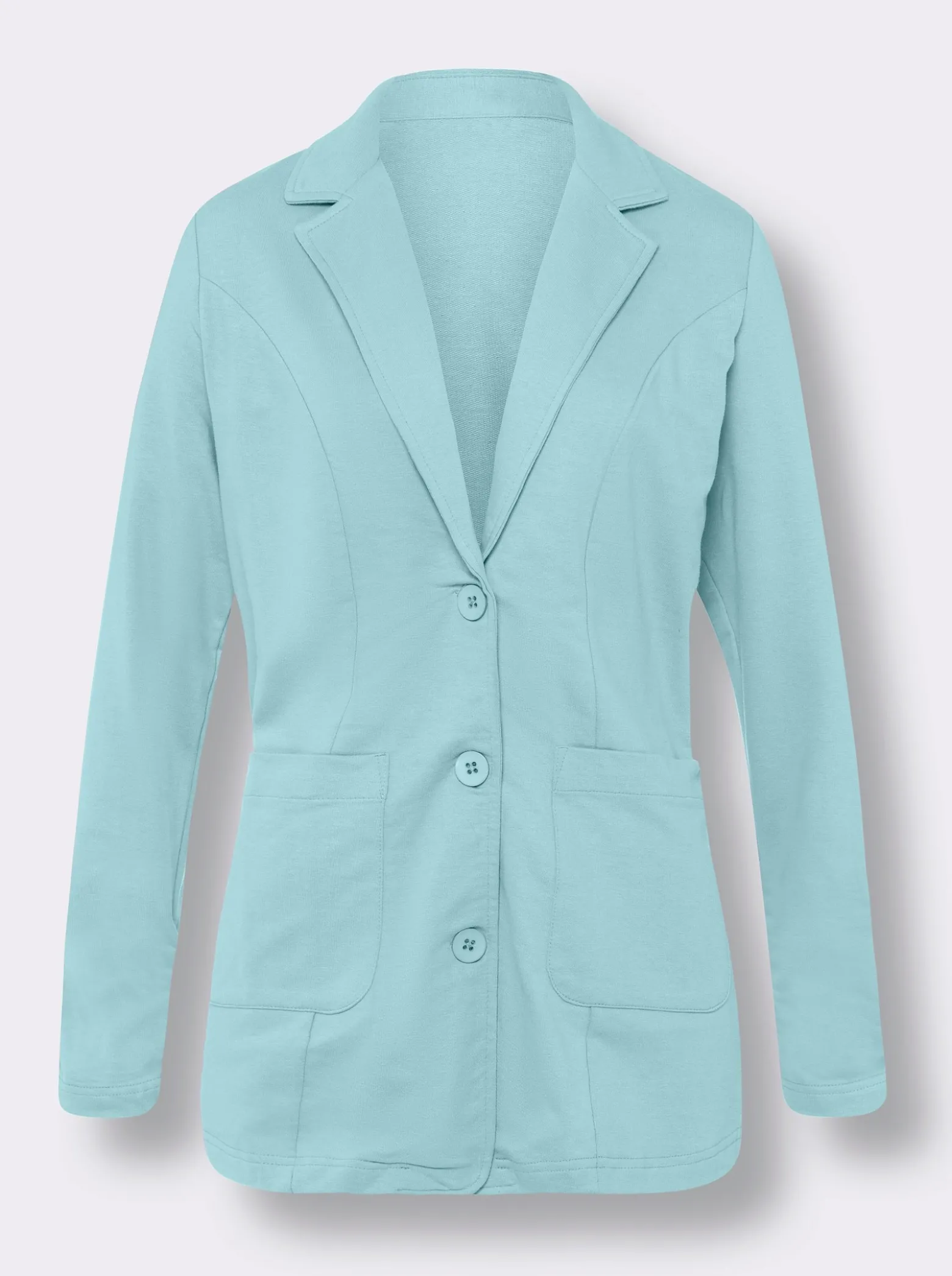 Sweatblazer am Ärmel gerafft
