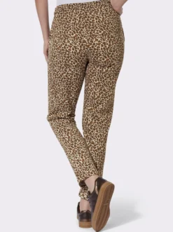 Sweathose im Animal-Print