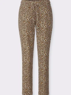 Sweathose im Animal-Print