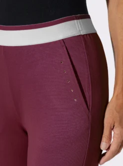 Sweathose mit gestreiftem Rundum-Dehnbund