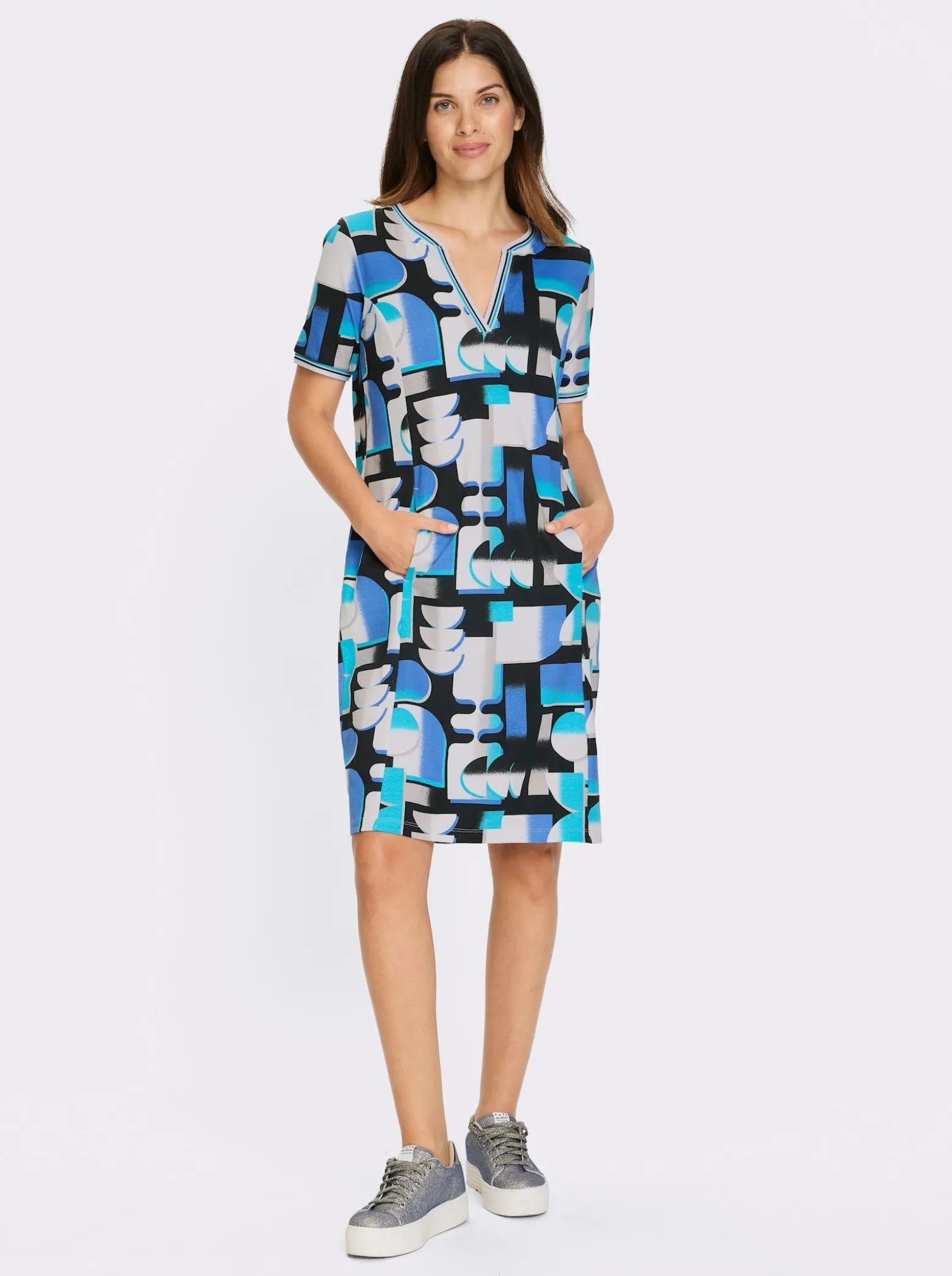 Sweatkleid in Interlock-Qualität