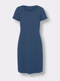 Sweatkleid mit Ärmelaufschlag