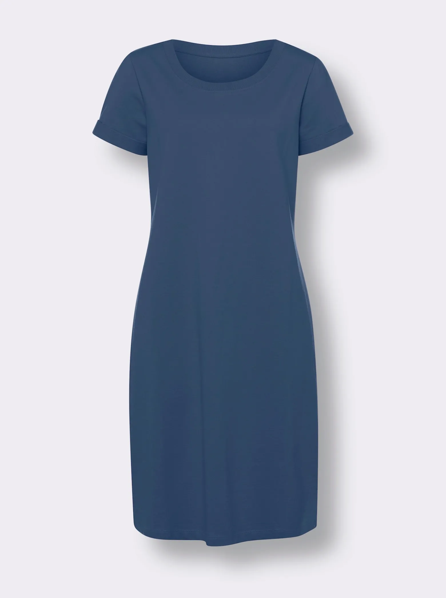 Sweatkleid mit Ärmelaufschlag