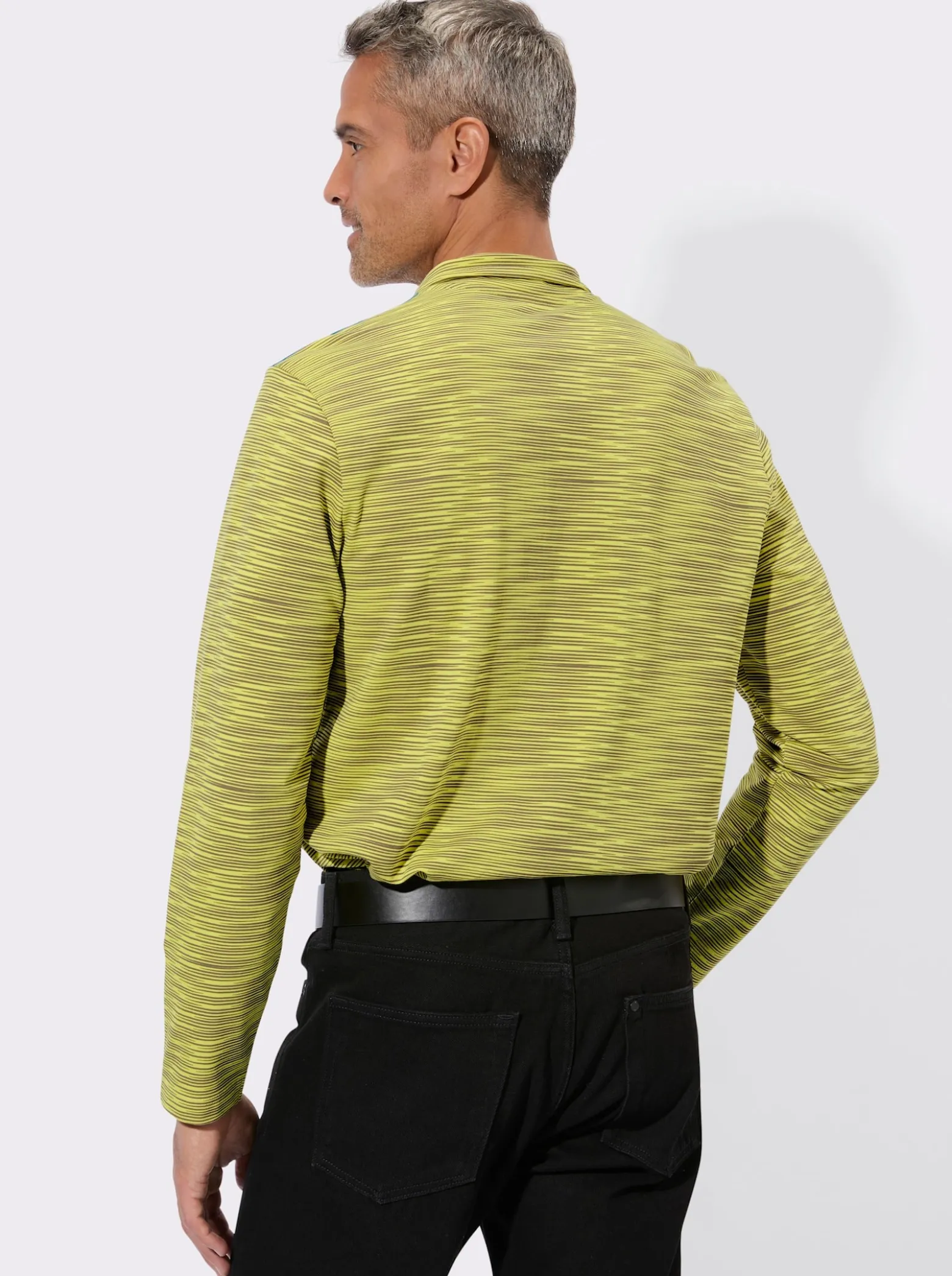 Sweatshirt aus reiner Baumwolle, gestreift