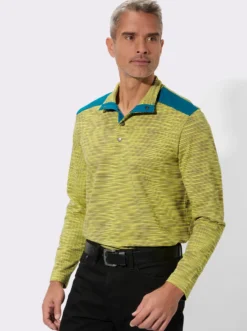 Sweatshirt aus reiner Baumwolle, gestreift