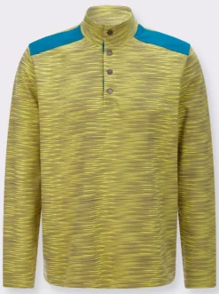 Sweatshirt aus reiner Baumwolle, gestreift